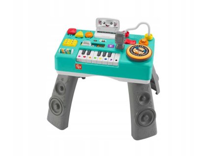 FISHER PRICE STOLIK MUZYCZNY EDUKACYJNY PIANINO DJ A UCZ SIE I SMIEJ ZESTAW Wiek dziecka 6 m