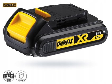 Akumulator 18V 1 5Ah XR Li Ion DeWalt DCB181 Zawiera baterie tak