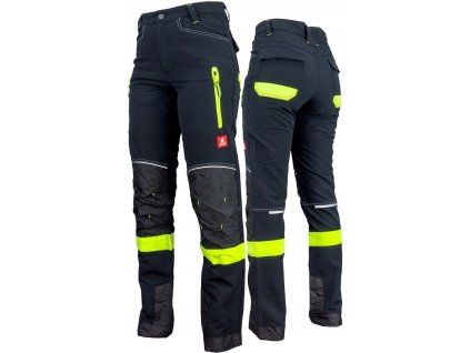 Elastyczne spodnie robocze meskie SOFTSHELL odblaskowe wzmocnione URGENT 58