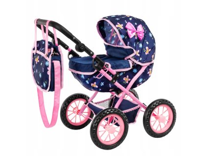 KINDERPLAY WOZEK DLA LALEK GLEBOKI GONDOLA SKLADANY TORBA REGULOWANA RACZKA