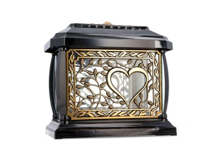 Znicz Glamur Panteon Ramka Serce cz zl 30cm