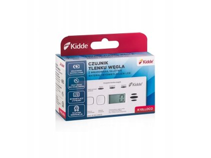 KIDDE Czujnik czadu z wyswietlaczem K10LLDCO