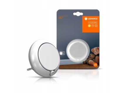 Lampka Nocna LED do Gniazdka Kontaktu Czujnik 3000K Lunetta Round LEDVANCE