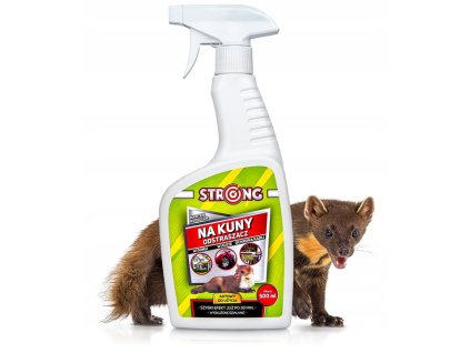 ODSTRASZACZ NA KUNY DO SAMOCHODU I DOMU SPRAY PRZECIW KUNOM STRONG 500 ML