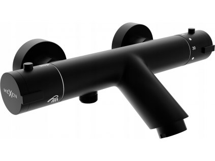 Vaňová batéria nástenná MEXEN KAI - vaňa TERMOSTATICKÉ ZMIEŠAVACIE BLACK_0