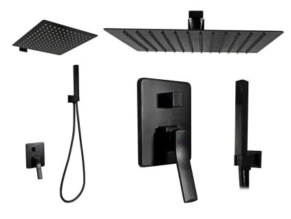 Sprcha set Flush-montáž SONIC Black Mat RI_0