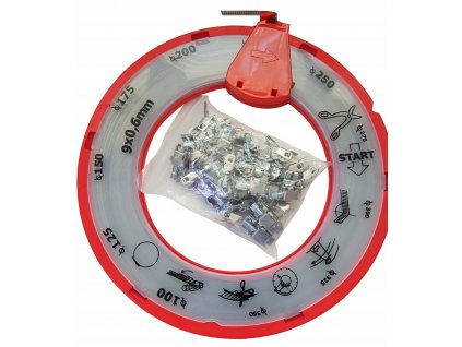 STEEL TAPE sťahovací pásik 30m + svorky 25 ks_0