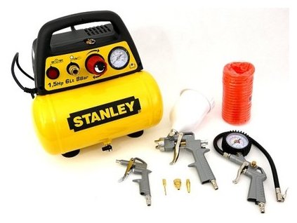 Kompresor, príslušenstvo - STANLEY NOBOLD KOMPRESOR 8BAR 6L + PRÍSLUŠENSTVO_0
