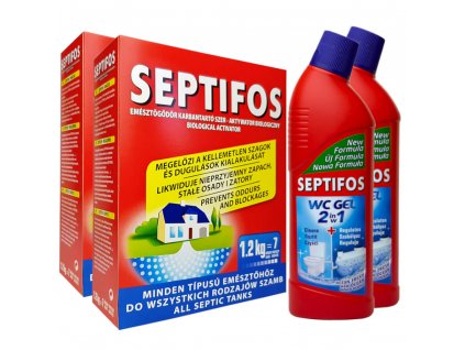 SEPTIFOS 2.4 kg + 2x WC Gél 2 v 1 SADA žumpy_0
