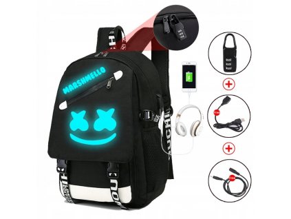 Školská taška, batoh - Marshmello Friends School Batchpack pre USB School_0