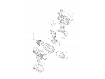 HP457 HP457D MAKITA BÝVANIE NASTAVIŤ. PRÍPADE ORIGINÁL_1