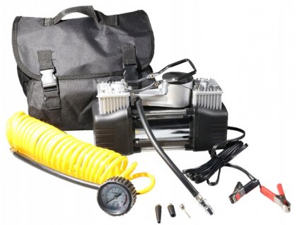 KOVOVÝ KOMPRESOR DO AUTA 12V SILNÝ KOMPRESOR_0