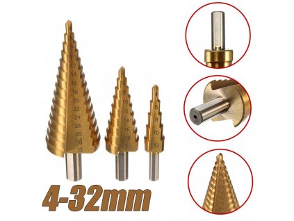 SADA KUŽEĽOVEJ STUPŇOVITÝ VRTÁK HSS TITAN 4-32mm_0