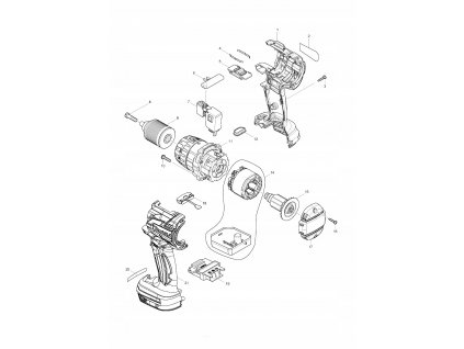 MAKITA DDF481 STATOROVÉHO S ELEKTRONIKA ORIGINÁL_1