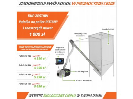 Rotačný horák KIPI 16 kW - CELÁ SÚPRAVA V CENE!_0