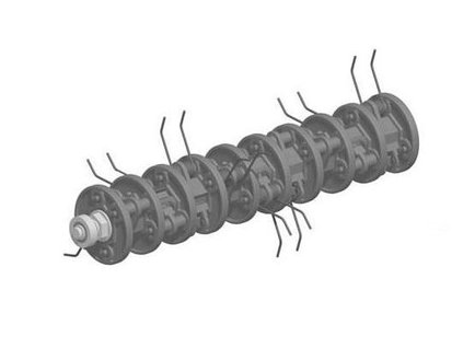 Vertikutátor, prevzdušňovač - pružinový hriadeľ pre škrabka MTD 38VO prevzdušňovač_0
