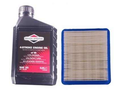 Náhradný diel na kosačku -  Vzduchový filter + motorový olej QUANTUM 625 650 675_0