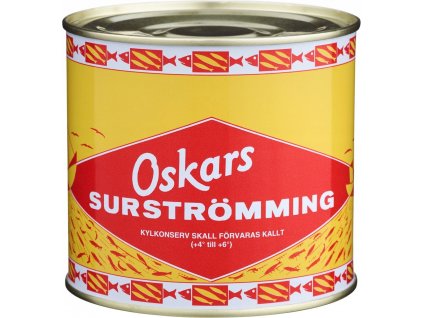 Surstromming sleďom nakladaný Oskar 710 g veľké box_0