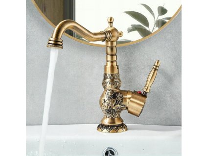 BATERIA UMYWALKOWA LAZIENKOWA RETRO STARE ZLOTO EAN GTIN 6095408860831