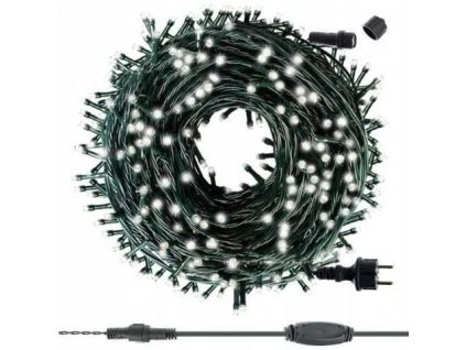 LED 300 svetiel vianočného stromčeka hrubé vonkajšie + blesk VYPR