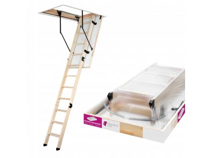 podkrovné Schody drevo spp biela 280 cm 60x120_0