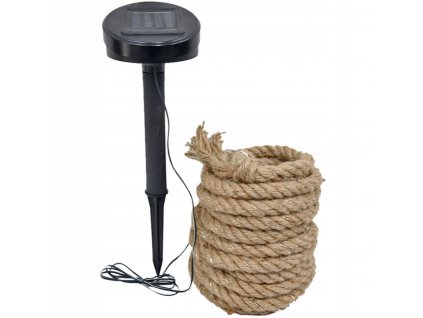 Vysiace svetlá, lampy - Solar 100 ks Jute lano. 8 metrov_0