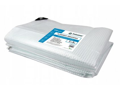 Krycia plachta - Plachta 5x8 TRANSPARENTNÁ ZOSILNENÁ 100g BIELA 8x5_0
