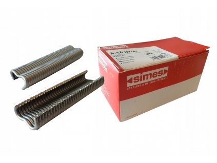 Nerezové spony SIMES A18 3 tisíc kusov na pletivo_0