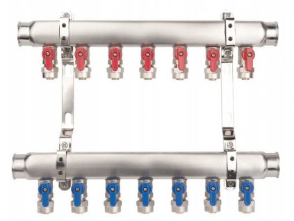 Rozdeľovač pre kúrenie - Základne INOX K2-7 miniB G1 -G3 / 4_0