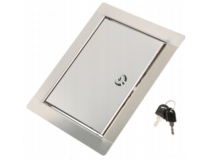 Revízne dvierka - NEREZOVÉ KONTROLNÉ DVERE 10X15 CM S KLÍČOM_0