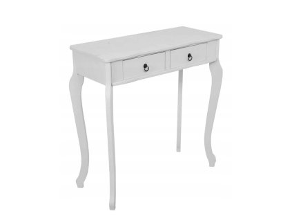 Konzolový stolík BIELY GLAMOUR štýl 79x77x33 cm_0