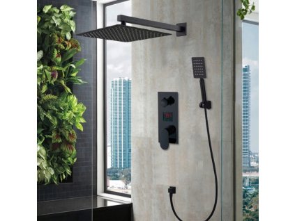 Podomietková batéria - TAP SPRCHOVÁ BATÉRIA BATÉRIA LCD ČIERNA MAT_0