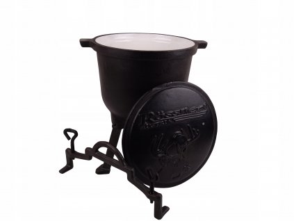 Kotlík na guláš - Kanvica Cast Iron Pot smalt Fighter 11 l_1