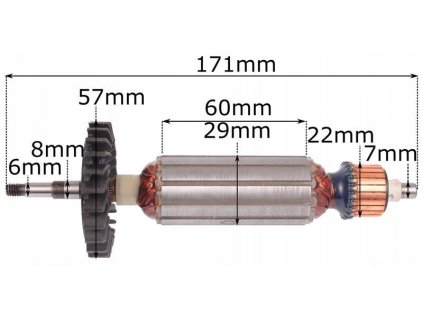 Rotor pre DeWalt DWE4050 DWE4051 N181765_0