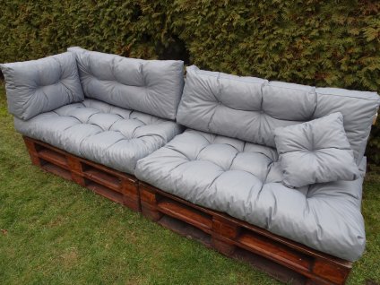 Vankúše  - Vankúše na dvoch paliet KPL 6 ks Popiel 120 x 60_1