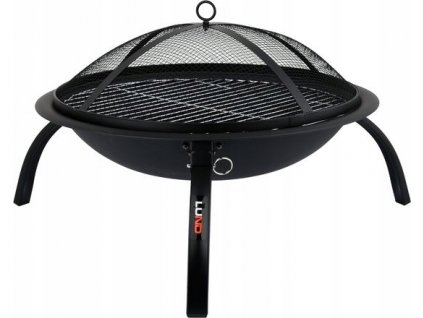 Ohnisko do záhrady - Oceľová záhradná pec s roštom 56 cm Lund_1