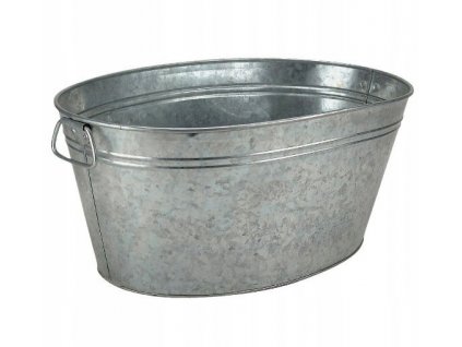 Kvetináč na terasu - Kvetináč na vaňu 55cm 38cm veľký pozinkovaný kov_1