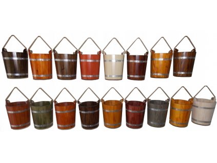 Drevené, dekoratívne vedro, ekologické vedro na studňu._1