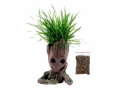Kvetináč na terasu - Bottom Groot strážca galaxie stôl + tráva_1