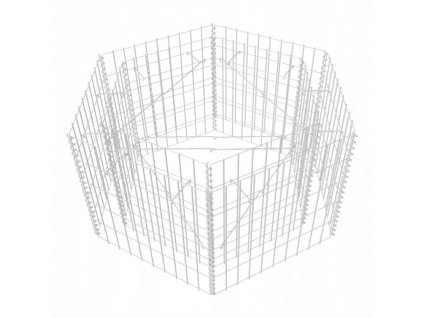 Gabión - Gabiónový hrniec šesťuholník 100 x 90 x 50 cm_0