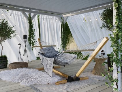 Hojdacia sieť hamak -  Rám pre Hammock Stabilný mobilný regulovaný_1