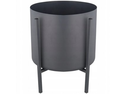 Kvetináč na terasu - Kvetináč na stojane čierny / sivý 26,5 x 28,5 cm_1