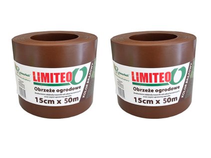 Obrubník palisáda -  EDGING LIMITEO GARDEN PALISADE 15cmx100m hnedá_0