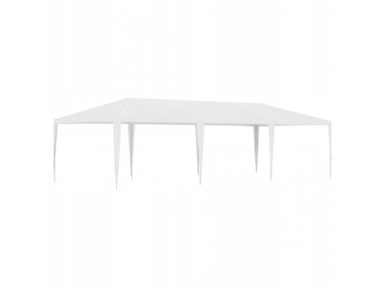 Predajný stan, altánok - Párty stan, 4x9 m, biely_0