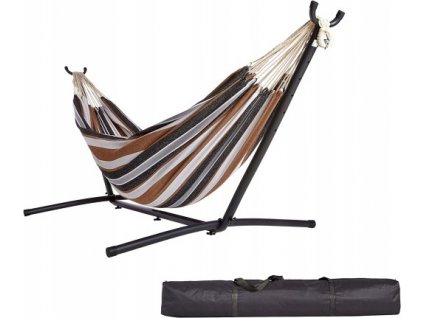 Hojdacia sieť hamak -  Veľká hojdacia sieť s rámom Amazonbázov_1
