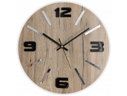 Veľké drevené nástenné hodiny SAN REMO RUSTIC 50cm_0