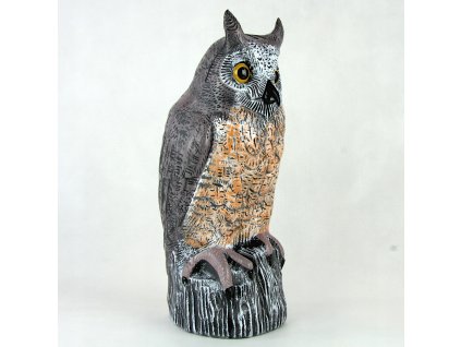 Hnedá sova na trupe 42,5 cm vysoká_1