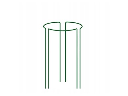 Perangola -  Oceľová podpera kvetov 115 cm zelená 3 kusy_0