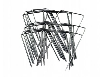 Tkanina, fólia - Oceľové kotvy PILS 15 cm na agrotextíliu 500 ks_1