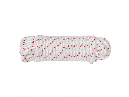 Krycia plachta - Masívna lanová šnúra 10 mm x 15 m L biela_0